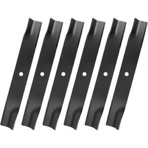 601124 High Lift Blades for 54" Deck, 797696 Mower Blades Compatible with Hu-stler Raptor SD, Fastrak, Super Z Series Lawn Mower, Replaces 601012, 601013, 602416, 797704, 797712, 6 Pack