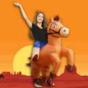 Stegosaurus Inflatable Costume Adult Ride On Horse Costumes Cowboy Air Blow Up Funny Riding Horse Suit for Men Women Halloween