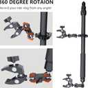 360 Motorcycle Mount Kit, Universal Adjustable Motorcycle Camera Mount for Motorcycle Handle, Compatible with Insta360 X4 X5 Accessories, Bike Mount for GoPro Camera