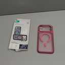 ESR for iPhone 17 Pro Max Case with Stash Stand, Camera Control Cover Compatible with MagSafe, Military-Grade Drop Protection Magnetic Phone Case, Scratch-Resistant Back Cover,Frosted Pink