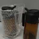 2-in-1 Glass Oil Dispenser & Sprayer - 16oz/470ml Leakproof Bottle for Cooking, Air Fryer, BBQ, Baking, Salad (Light-Blockage Black 2PC)