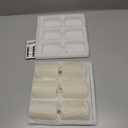 Homemory Flameless Votive Candles with Timer Remote,2" x 3" Real Wax, Realistic Black Wick Battery Operated Pillar Candles, 6 Pack for Wedding, Party and Holiday Decoration