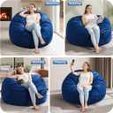 Hobestluk 3FT Bean Bag Chair Giant Bean Bag Chairs for Adults Large Bean Chairs with Removable Cover, Beanbag Chair with Filler, Adult Bean Bag Chairs for Living Room, Bedroom