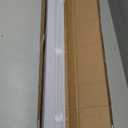 Cordless Light Filtering Mini Blind - 35 Inch Width, 72 Inch Length, 1" Slat Size - Pearl White - Cordless GII Morningstar Horizontal Windows Blinds for Interior by Achim Home Decor