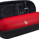 Hard Carrying Case for Beats Pill 2024 Bluetooth Speaker,Shockproof Protective Travel Case with Foam Padding and Mesh Pocket for New Beats Pill Accessories,Black