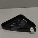 Sotfamily Plastic Shower Caddy Corner (For 90 Only), 2 Pack Adhesive Corner Shower Shelves for Bathroom Organizers and Storage, Black