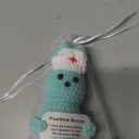 JoycuFF Mini Nurse Bunny Positive Crochet Gift Graduation Nurses Appreciation Gift Thank You Nurse Week Gifts Nurses Day Handmade Animal Emotional Support Gifts