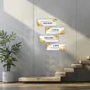 4 Pieces Inspirational Wall Decor, Nspirational Quotes Wall Decor, Farmhouse Rustic Home Decor, Wall Decorations For Bathroom Living Room Bathroom Basement -22