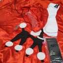 10Pcs Sock Hop Outfits Women, 1950s Poodle Skirts, T-Shirt with 50s Accessories Socks Scarf Headband Belt Earring L