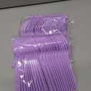 350 Pcs Lavender Paper Plates and Napkins Set, Tableware Set for 50 Guests Include Disposable Purple Scalloped Plates, Napkins, Cups, Knives, Fork & Spoon for Baby Shower Wedding Bridal Shower