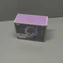 Cat Ear Kids Headphones Bluetooth, LED Light up Wireless/Wired Mode Over Ear Headphones with Build in Microphone for School/Travel (Purple)