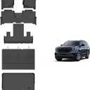 KELCSEECS Floor Mats & Cargo Liner with Seatback Mats for 2021-2025 Ford Expedition Max 7 Seats Bench Seating, All Weather Protection TPE Floor Liners Full Set Expedition Accessories Black
