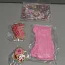 Tivi Tovo 94Pcs DIY Valentines Sock and Charms Kit for Women Include 2 Pairs of Socks,85 Valentines Charms, 8 Chenille Embroidered Applique with Glitter Edge Valentine Accessories Decor(Pink,Cute)