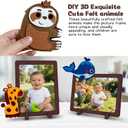 4pack 8x10in Picture FrameVertical & Horizontal for Wall or Tapletop Display, Felt DIY Kids Photo Posters & Art Prints Artwork Frames