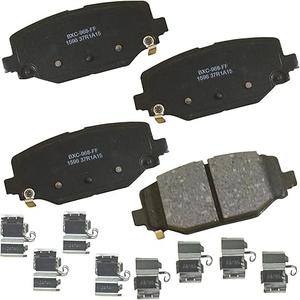 Bendix Premium SBC1596 Ceramic Rear Brake Pads for Select Models Chrysler Grand Caravan, Town & Country, Dodge Journey, Ram C/V, Volkswagen Routan