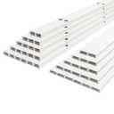 Light Tracks Compatible with Govee Outdoor Lights  50ft Aluminum Mounting Channel Kit (White, Weather-Resistant Enclosure by GlowTraX)