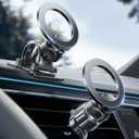 LISEN for MagSafe Car Mount-[Upgrade 2026 Ultra Magnets] Magnetic Phone Holder for Your Car Magnet Air Vent Cell Phone Holder Mount Valentines Day Gift Car Accessories for Men Women fit iPhone 17-12