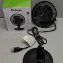 HOLMES 6" Table Fan, 2 Speeds, Adjustable Head Tilt, Ideal for Home, Bedroom or Office, Black