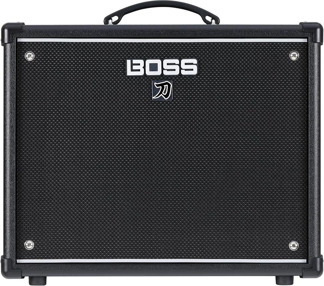 BOSS Katana-50 Gen 3 Guitar Amplifier | Compact 50-Watt Combo Amp | Custom 12-Inch Speaker | Evolved Tube Logic Sound | 12 Amp Characters | Onboard BOSS Effects | Advanced Connectivity & More