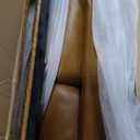 Lyngins Couches for Living Room PU Leather L Shaped Couch Comfy 3 Pieces Sectional Sofa with Chaise, Ottoman with Storage for Office and Small Apartment, Ginger