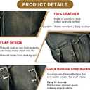 Dream Apparel Naked Cowhide Leather Motorcycle Saddle Bags Throw Over Saddlebags, Motorcycle Side Bags for Honda Shadow Sportster Softail Dyna V-star (Distressed Brown, No Studs), Capacity: 13L * 2