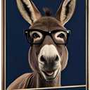 Funny Donkey Bathroom Sign  Farm-Style Humorous Tin Plaque for Restroom or Toilet  Metal Wall Decor for Home or Farmhouse  Ideal Gag Gift  8x12 Inc