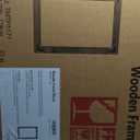 Full Length Mirror with Wooden Frame, 65"X24" Solid Wood Standing Floor Mirror for Farmhouse, Bathroom, Bedroom, Hanging or Leaning Wall-Mounted(Natural) (White)