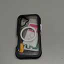 seacosmo for iPhone 16 Case, Full Body Bumper with Built-in 9H Tempered Glass Privacy Screen Protector and Camera Lens Protector, Compatible with MagSafe, Shockproof Phone Cover, 6.1", Black