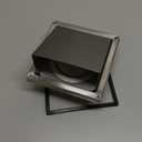 4 Inch Metal Dryer Vent Cover External Extractor Wall Vent Cushioned Stainless Steel Outdoor Dryer Vent Cover Outside Airflow Vent Replacement Hood