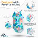 Kanu Surf Girls' Hurricane Beach Sport UPF 50 One Piece Swimsuit (2T, Sparkle Solid Navy)