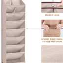 STORAGE MANIAC Over the Door Shoe Organizer Heavy-Duty Large Deep Pocket Hanging Shoe Organizer Shoe Rack Door Closet Shoe Organizer for Wall, Dorm & Narrow Door Storage Shoe Holder Oat Beige, 2 Pack