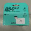 Logitech Unifying Receiver, 2.4 GHz Wireless Technology, USB Plug Compatible with all Logitech Unifying Devices like Wireless Mouse and Keyboard, PC / Mac / Laptop - Black