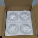 QUEEN&STONE LEAD FREE Old Fashioned Whiskey Glasses with Eagle Pattern On the Thick Weighted Bottom 10oz Set of 4 Perfect for Scotch, Bourbon Cocktails