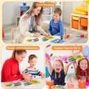 2PCS Color Sorting Sensory Toys, Fine Motor Skill Games Learning Toys for Toddlers, Color Matching Fidget for Calm Down, Preschool Learning & Educational Montessori with Autism