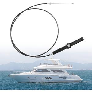 Steering CableSSC13414 Rack & Pinion Mechanical, 14ft Back Mount Single Cable, Compatible with Seastar/Teleflex SH5210P,SH5230P,SH91610P,SH91630P Helm Units & SB39526P, SB39544P (NFB) Bezel Kits