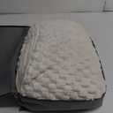 Mr. Sandman Weighted Blankets for Adults Queen Size 15lbs, Warm Sherpa Fleece Throw Blanket for Sleep and Calm, Soft Cozy Heavy Bed Blanket with Jacquard Flannel, 48 x 72 Inches, Cream White