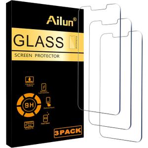 Ailun Screen Protector for iPhone 14 Plus/iPhone 13 Pro Max [6.7 Inch Display], 3 Pack Case Friendly Tempered Glass