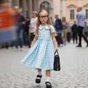 Little Bitty Strawberry Dresses Toddler Girls Cotton Sleeveless Casual Beach Summer Sundress Swing Princess Dress Size 2-6T (Blue)