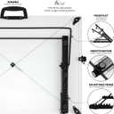 Acurit Multi-Angled 16x21 PXB Drawing Board for Artists and Designers - Portable Tabletop Workspace, Drawing, Sketching, Drafting, Painting - Portable Laminated Surface w/Ruler & Parallel Motion Bar