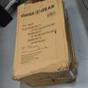 SwissGear Sion II Softside Expandable Luggage with Spinner Wheels, Black, Checked-Large 28-Inch