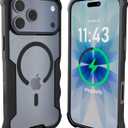 Smartish iPhone 17 Pro Max Case MagSafe, Gripzilla, Grip Cover, Clear Black | Magnetic, Rugged, Heavy Duty, Protective Military Grade Armor, Drop-Tested from 6 Feet, Shockproof, Impact Absorbing for Men