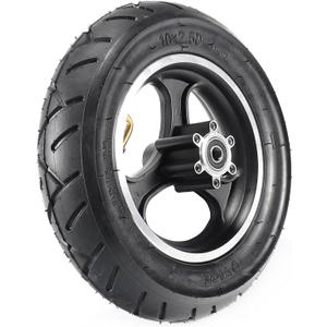 Relibupdater 10inch Scooter Tire, 10x2.50 Inflatable Wheel Pneumatic Tire Compatible with Nanrobot D6/GOTRAX GMAX electric scooter