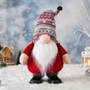 Christmas Gnome with Music, Singing Dancing Gnomes Decorations for Home, Winter Table Xmas Musical Holiday Gnome Gifts