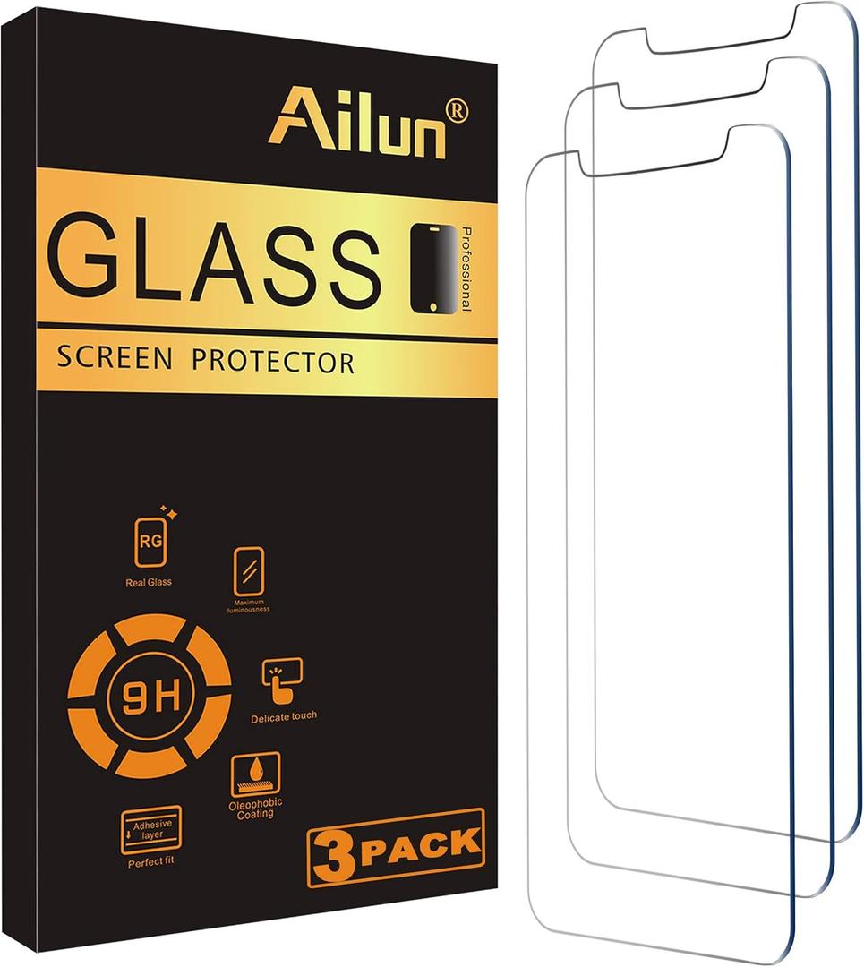 Ailun Screen Protector for iPhone 12 mini 2020 [5.4 Inch] 3Pack Tempered Glass