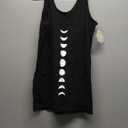 TREELANCE Organic Cotton Yoga Workout Tank Top Moon Phases Shirts Tops Tees Tanks for Women, Size Large