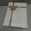 Real Pages Decorative Books Genuine Linen Gold Copper Foiling Engraved Books for Aesthetic Decoration Home Decor Bookshelf Coffee Table Bedside Table Mantle Decor, Set of 2 Faux/Fake Books