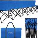 1MORE Folding Bench, Portable Foldable Sideline Bench for Team with Carry Bag, 6 Seats