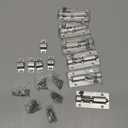 6 Pack Slide Lock, 3 Inch Barrel Bolt Latch, Premium Door Latch Lock with 36 Screws, Stainless Steel Slide Locks for Inside Door