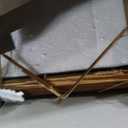 LITTLE TREE Solid Wood Bar Table, 61" Counter Height Table with Parquet Design Tabletop, Modern Farmhouse Kitchen Bar Table for Dining Room, Home Kitchen, Bistro, Bar, Rustic Dark Walnut, 61.02" W x 19.69" D x 37.40" H