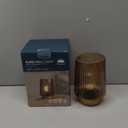 LUSHARBOR Battery Operated Decorative Lamp with Timer, Small Cozy Table Lamp for Bedside & Home Decor, Aesthetic Cordless Battery Powered Accent Lamp for Living Room Shelf, Amber